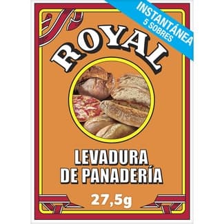 Levadura de panadería 5 sobres paquete 27,5 g -