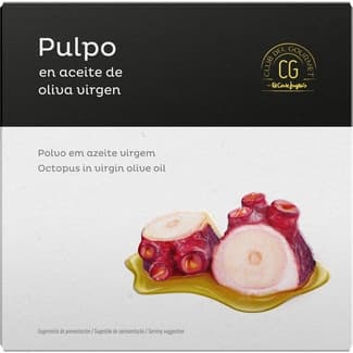 Pulpo en aceite de oliva virgen lata 165 g neto escurrido -