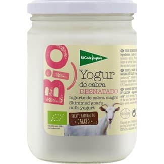 Yogur de cabra natural desnatado ecológico tarro 420 g -