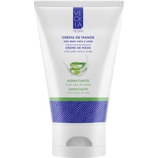 Crema de manos hidratante con aloe vera para todo tipo de piel tubo 125 ml -