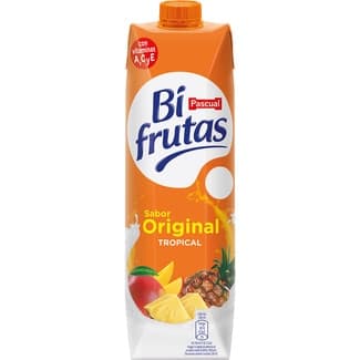 Bebida de zumo de frutas Tropical con leche desnatada a partir de concentrado brik 1 l -