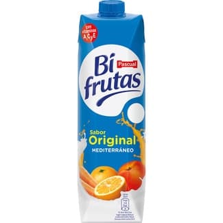 Bebida de zumo de frutas Mediterráneo con leche desnatada a partir de concentrado brik 1 l -