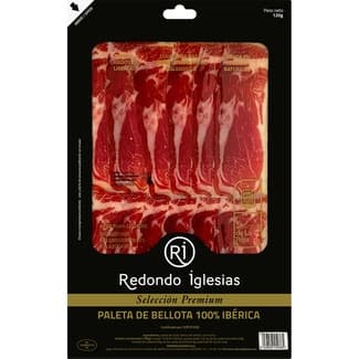 Selección Premium paleta de bellota 100% ibérica en lonchas sin gluten sin lactosa envase 120 g -