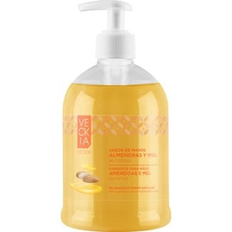 Jabón líquido de manos Almendras y Miel nutritivo pH 5.5 dosificador 500 ml -