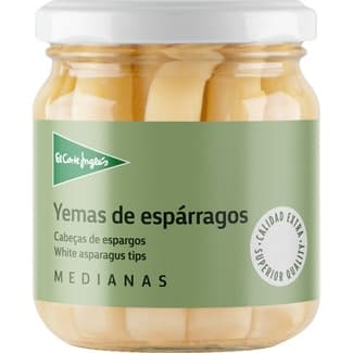 Yemas de espárragos blancos medianas frasco 110 g neto escurrido -