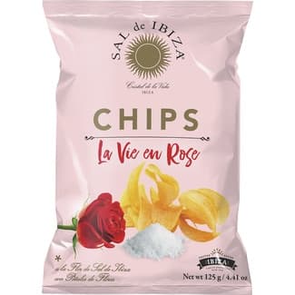 Patatas fritas chips a la flor de sal de ibiza bolsa 125 g -