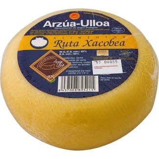 Queso gallego de vaca graso madurado elaborado con leche pasteurizada DOP Arzúa Ulloa pieza 650 g -
