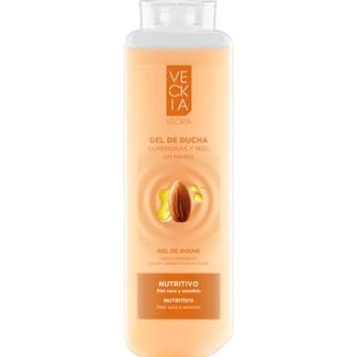 Gel de baño nutritivo de almendras y miel ph neutro para piel seca y sensible botella 750 ml -