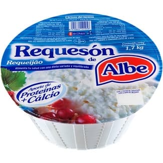 Requesón de vaca elaborado con leche pasteurizada -