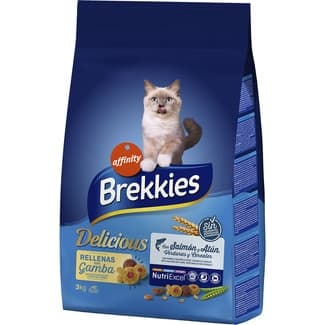 Delicious pienso para gatos adultos con selección de pescados verduras y cereales bolsa 3 kg -