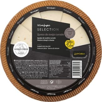 Queso castellano curado puro de oveja elaborado con leche cruda peso aproximado pieza 3,1 kg -