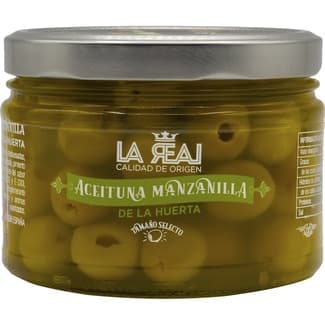 Aceitunas manzanilla de la huerta frasco 220 g neto escurrido -