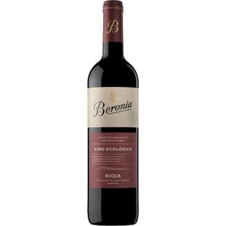 Vino tinto tempranillo garnacha mazuelo ecológico joven DOCa Rioja botella 75 cl -