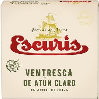 Ventresca de atún claro en aceite de oliva lata 78 g neto escurrido -