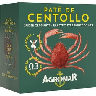 Paté de centollo lata 100 g neto escurrido -