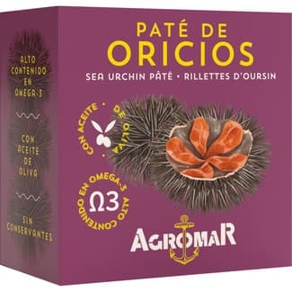 Paté de oricios lata 100 g neto escurrido -