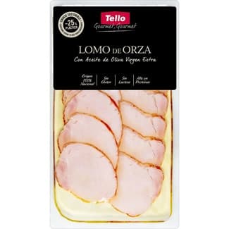 Lomo de cerdo asado de orza con AOVE en lonchas sin gluten sin lactosa envase 125 g -