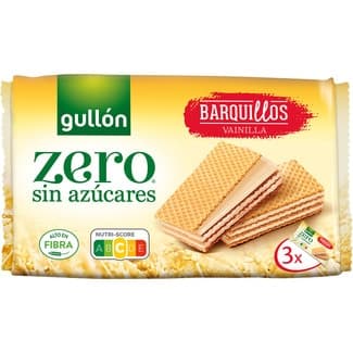 Galletas de barquillo de vainilla sin azúcares paquete 180 g -