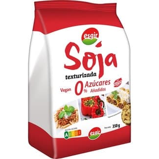 Soja texturizada sin gluten 0% azúcares añadidos envase 350 g -