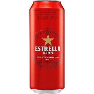 Cerveza rubia mediterránea de malta, arroz y lúpulo lata 50 cl -