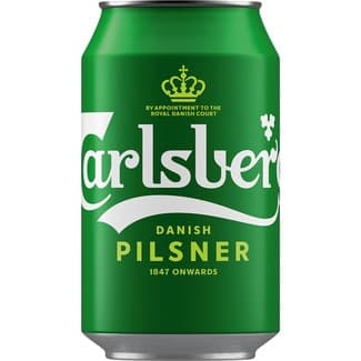 Cerveza rubia danesa tipo Pilsner lata 33 cl -