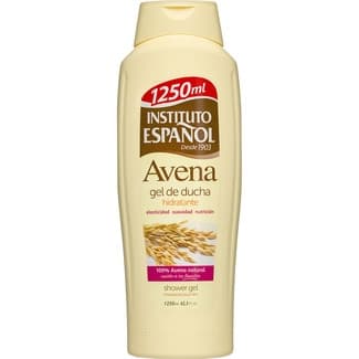 Gel de baño hidratante de avena botella 1250 ml formato familiar -