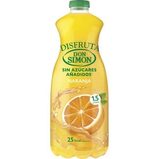 Bebida de zumo de naranja a partir de concentrado sin azúcares añadidos botella 1,5 l -