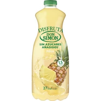 Bebida de zumo de piña a partir de concentrado sin azúcares añadidos botella 1,5 l -