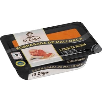 Sobrasada de Mallorca etiqueta negra sin gluten sin lactosa IGP tarrina 200 g -