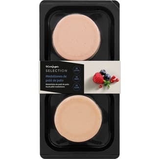 Medallones de paté de pato sin gluten sin lactosa pack 2 x 100 g envase 200 g -