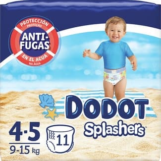 Splashers bañador desechable 9-15 kg talla 4-5 paquete 11 unidades -