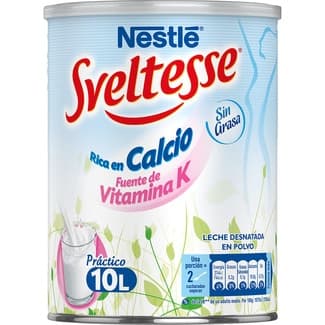 Leche desnatada en polvo rica en calcio bote 1 kg -