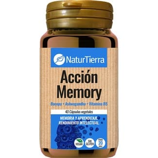 Acción Memory con vitaminas tipo B envase 40 cápsulas -