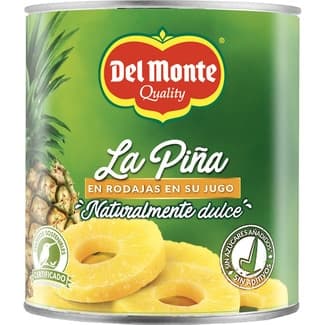 Piña en rodajas en jugo lata 510 g neto escurrido -