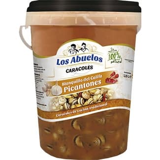 Caracoles blancos del califa picantones tarrina 1 kg -