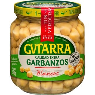 Garbanzos cocidos frasco 400 g neto escurrido -