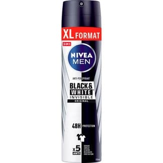 Desodorante Black & White Invisible Original anti-transpirante 48h men spray 250 ml -