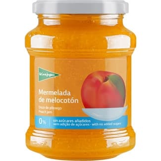 Mermelada de melocoton 0% sin azúcares añadidos frasco 330 g -