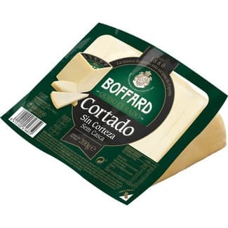 Queso curado de vaca elaborado con leche pasteurizada ya cortado cuña 200 g maduración mínima 4 meses -