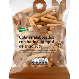 Colines de pan elaborados con harina integral de trigo 30% bolsa 250 g -