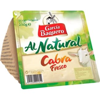 Al Natural queso fresco de cabra elaborado con leche pasteurizada cuña 250 g -