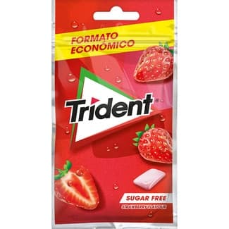 Chicles de fresa en grageas sin azúcar bolsa 31 unidades aprox. -