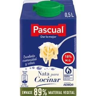 Nata líquida para cocinar 18% MG brik 500 ml -