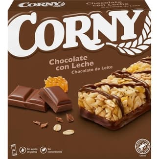 Barritas de cereales con chocolate con leche y sin aceite de palma 6 unidades estuche 150 g -