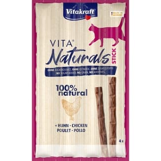 Vita Naturals Stick snacks en stick para gatos con pollo No Grain 4 unidades 5 g -