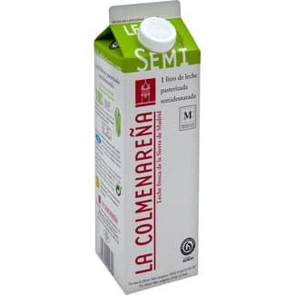Leche fresca semidesnatada pasteurizada brik 1 l -