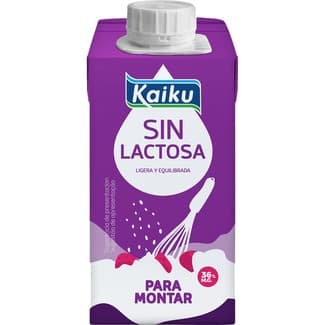 Nata líquida para montar sin lactosa brik 200 ml -