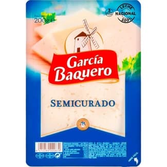 Queso semicurado mezcla madurado elaborado con leche pasteurizada en lonchas envase 200 g -