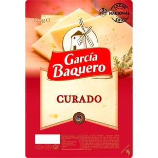 Queso curado mezcla madurado elaborado con leche pasteurizada en lonchas envase 125 g -