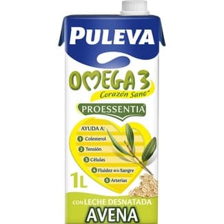 Bebida láctea con Omega 3 elaborada con leche desnatada y avena brik 1 l -